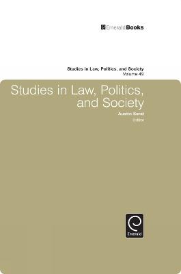 Studies in Law, Politics, and Society - Austin Sarat - cover