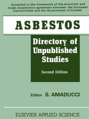 Asbestos: Directory of Unpublished Studies - cover