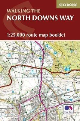 North Downs Way Map Booklet - Kev Reynolds - cover
