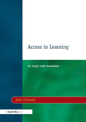 Access to Learning for Pupils with Disabilities - John Cornwall - cover