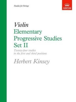 Elementary Progressive Studies, Set II for Violin - cover
