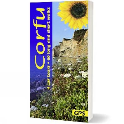 Corfu Sunflower Guide: 60 long and short walks with detailed maps and GPS; 4 car tours with pull-out map - Noel Rochford - cover