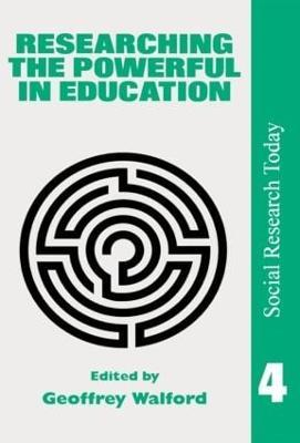 Researching The Powerful In Education - cover