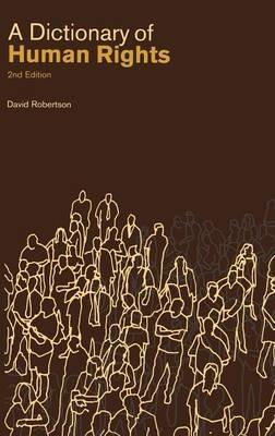 A Dictionary of Human Rights - David Robertson - cover