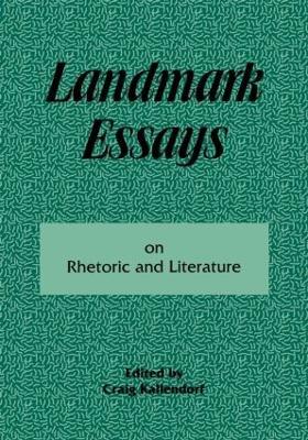 Landmark Essays on Rhetoric and Literature: Volume 16 - cover