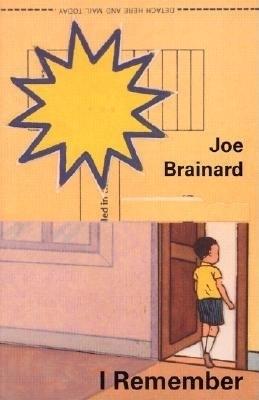 I Remember - Joe Brainard - cover