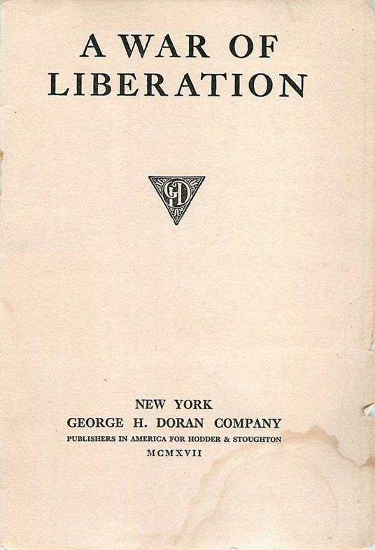 A War of Liberation