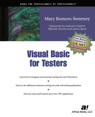 Visual Basic for Testers - Joe Sweeney - cover