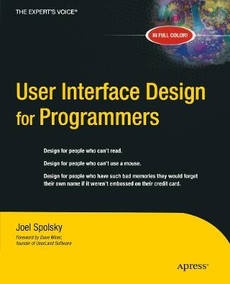 User Interface Design for Programmers - Avram Joel Spolsky - cover