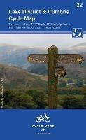 Lake District & Cumbria Cycle Map 22: Features sections of the C2C route, Hadrians Cycleway, Way of the Roses plus other NCN routes