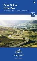 Peak District Cycle Map 18: Features Manchester, Leeds, Derby and Sheffield - Cycle Maps UK - cover