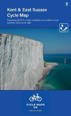 Kent Cycle Map featuring The High Weald and Kent Downs - Cycle Maps UK - cover