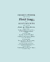 Observations on the Florid Song - Pier Francesco Tosi - cover
