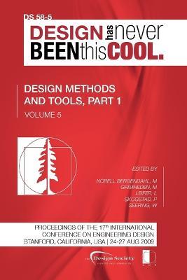 Proceedings of ICED'09, Volume 5, Design Methods and Tools, Part 1 - cover