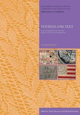 Textiles and Text - cover