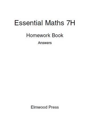 Essential Maths 7H Homework Book Answers - David Rayner,Michael White - cover