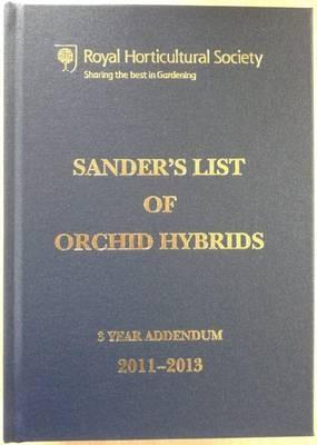 Sander's List of Orchid Hybrids 3 Year Addendum 2011-2013 - cover