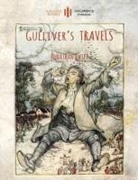 Gulliver's Travels: Unabridged & Enhanced with 12 Colour Plates and 78 Line Drawings (Aziloth Books) - Jonathan Swift - cover