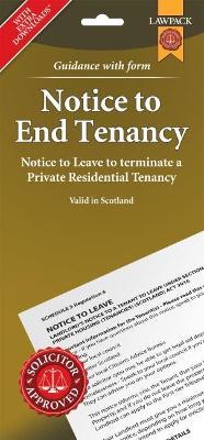 Notice to End Tenancy in Scotland: Notice to Leave to terminate a  Private Residential Tenancy - cover