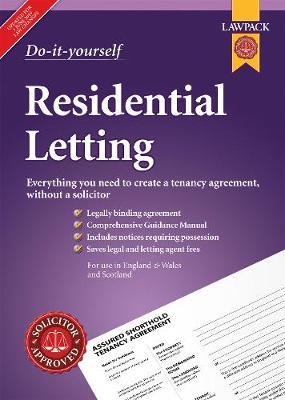 Lawpack Residential Letting DIY Kit: Everything you need to create a tenancy agreement, without a solicitor - cover