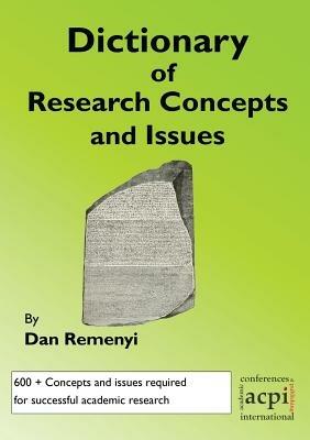 A Dictionary of Research Terms and Issues - Dan Remenyi - cover