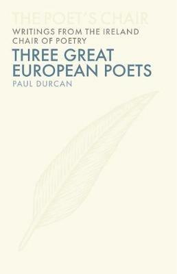 Three European Poets - Paul Durcan - cover
