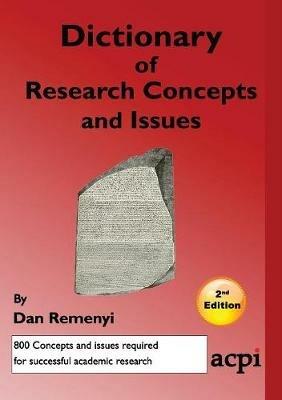A Dictionary of Research Concepts and Issues - 2nd Ed - Dan Remenyi - cover