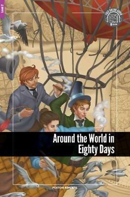Around the World in Eighty Days - Foxton Reader Level-2 (600 Headwords A2/B1) with free online AUDIO - Jules Verne - cover
