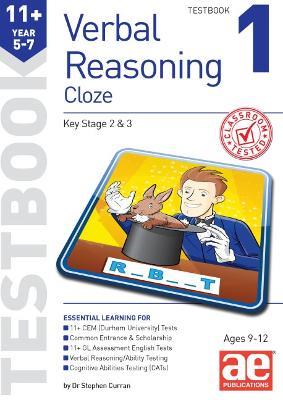 11+ Verbal Reasoning Year 5-7 Cloze Testbook 1 - Stephen C. Curran,Warren J. Vokes - cover