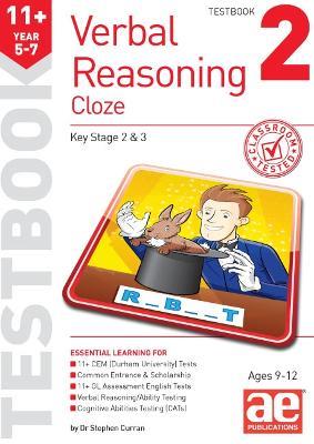 11+ Verbal Reasoning Year 5-7 Cloze Testbook 2 - Stephen C. Curran,Warren J. Vokes - cover