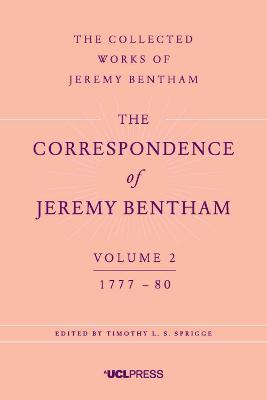 The Correspondence of Jeremy Bentham, Volume 2: 1777 to 1780 - Jeremy Bentham - cover