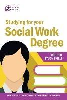 Studying for your Social Work Degree - Jane Bottomley,Patricia Cartney,Steven Pryjmachuk - cover