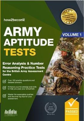 Army Aptitude Tests:: Error Analysis & Number Reasoning for the British Army Assessment Centre - How2Become - cover