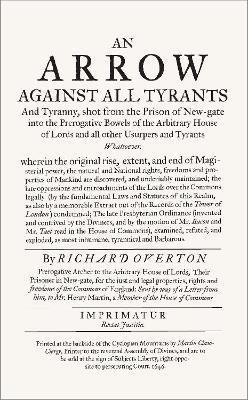 An Arrow Against All Tyrants: Introduction by Ian Gadd - Richard Overton - cover