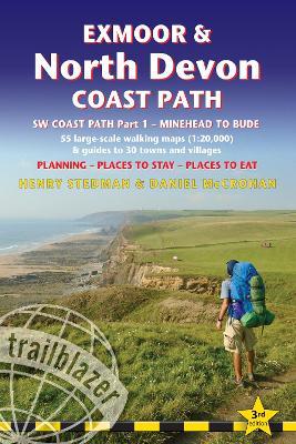 Exmoor & North Devon Coast Path Trailblazer Walking Guide: Minehead to Bude - cover