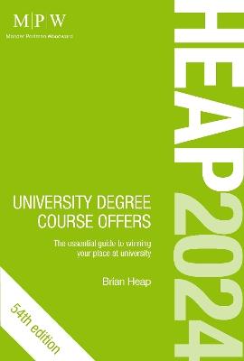 HEAP 2024: University Degree Course Offers - Brian Heap - cover