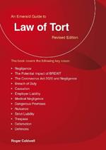 An Emerald Guide To Law Of Tort: Revised Edition 2020