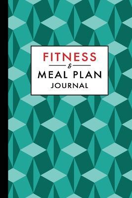 Fitness and Meal Plan Journal: 12-Week Daily Workout and Food Planner Notebook - Leopard Print - cover