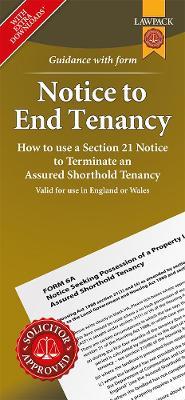 Notice to End Tenancy: How to use a Section 21 Notice to terminate an Assured Shorthold Tenancy - Lawpack - cover