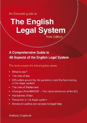 A Guide To The English Legal System - Anthony Chadwick - cover