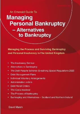 Managing Personal Bankruptcy - Alternatives To Bankruptcy - David Marsh - cover