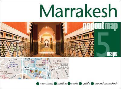 Marrakesh PopOut Map - pocket size pop up city map of Marrakesh - cover