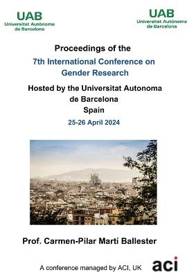 ICGR 2024- Proceedings of the 7th International Conference on Gender Research - cover