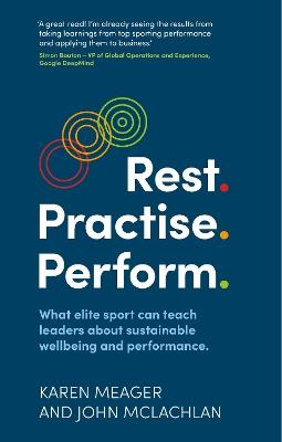 Rest. Practise. Perform.: What elite sport can teach leaders about sustainable wellbeing and performance - Karen Meager,John Mclachlan - cover