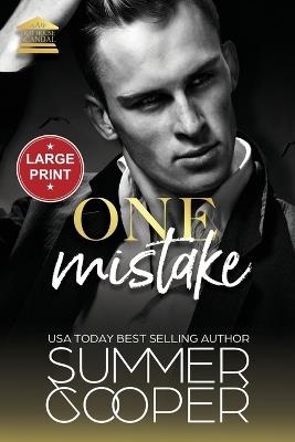 One Mistake: A Second Chance New Adult Romance (Large Print) - Summer Cooper - cover