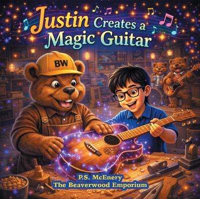 Justin Creates a Magic Guitar: Step into the magical world of The Beaverwood Emporium - P.S. McEnery - cover