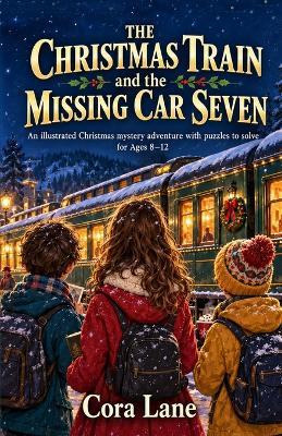 The Christmas Train and the Missing Car Seven: An illustrated Christmas mystery adventure with puzzles to solve - Cora Lane - cover