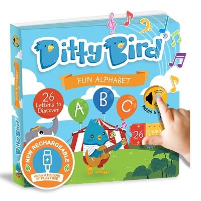 Ditty Bird ABC Fun Alphabet Interactive Sound Book for Toddlers 1- 3 Musical Books for Preschoolers Early Learning Toy - Ditty Bird - cover