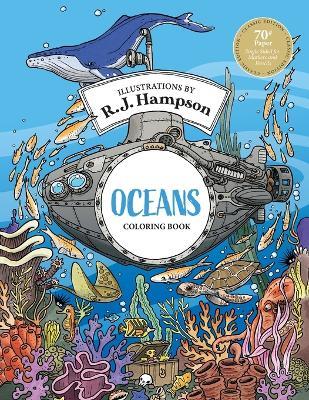 Oceans Coloring Book - R J Hampson - cover