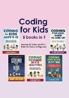 Coding for Kids 5 Books in 1: Javascript, Python and C++ Guide for Kids and Beginners (Coding for Absolute Beginners) - Bob Mather - cover